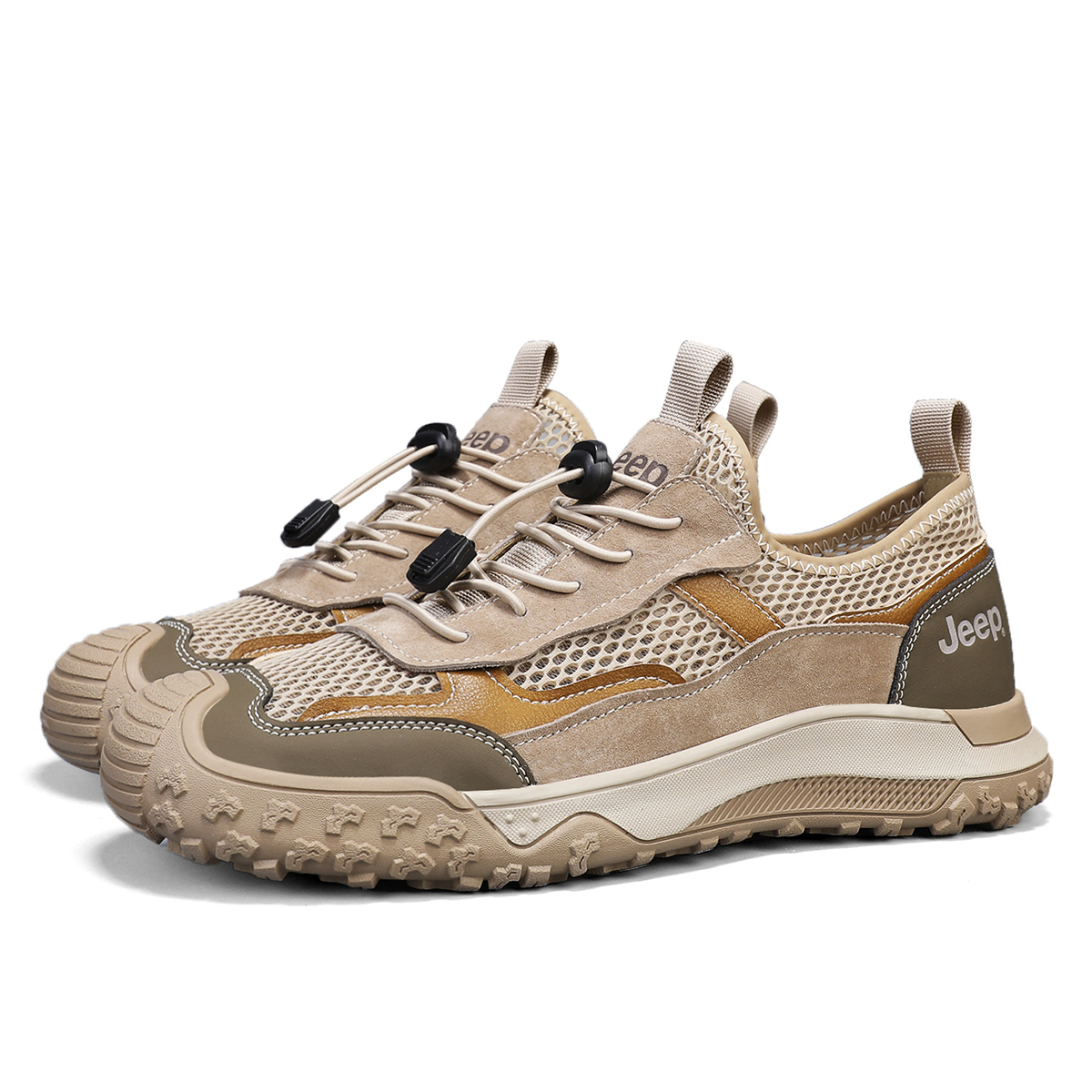 Jeep Cushioning Abrasion Resistant Breathable Coverage Low top Hiking Shoes Men’s