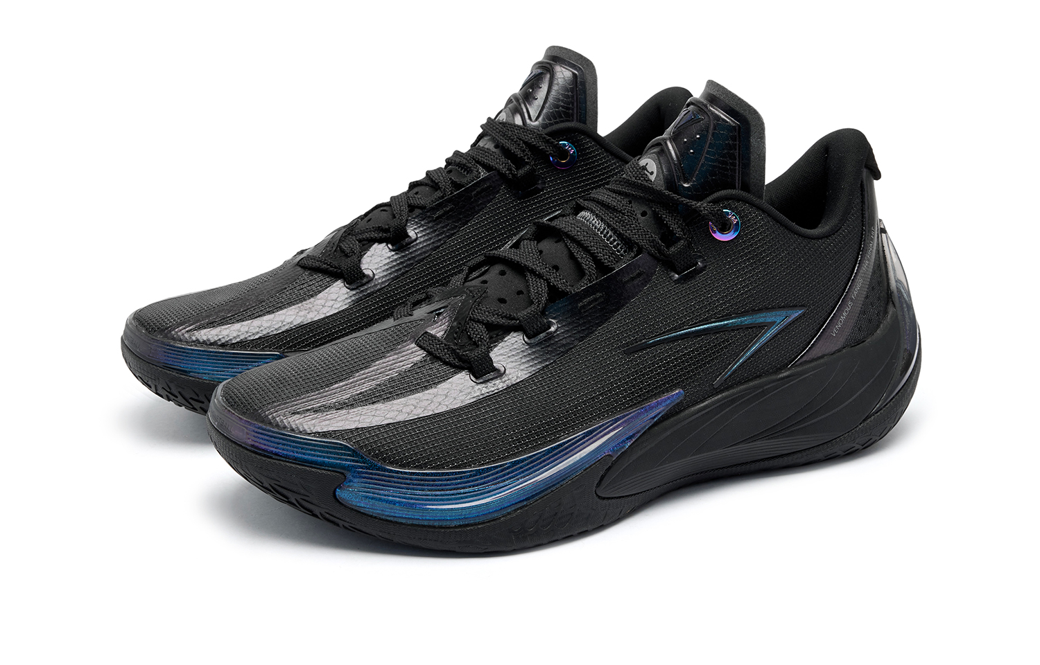 QIAODAN Poisonous Fangs 3.5 Flashing Scales Low top Basketball Shoes Men’s Black