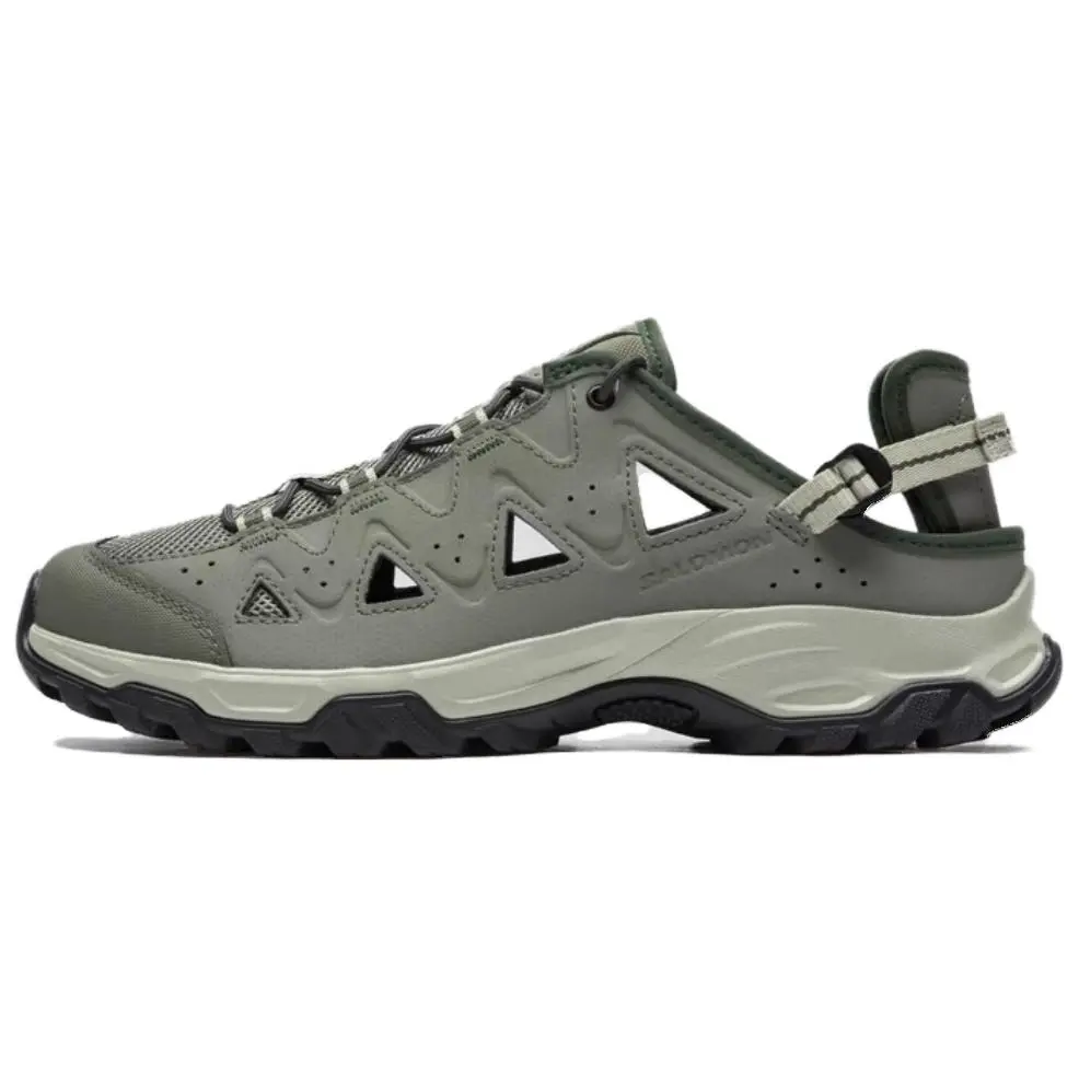 SALOMON ALHAMA Slip Resistant Breathable Grip Odor Resistant River Trekking Shoes Men's Moss Green