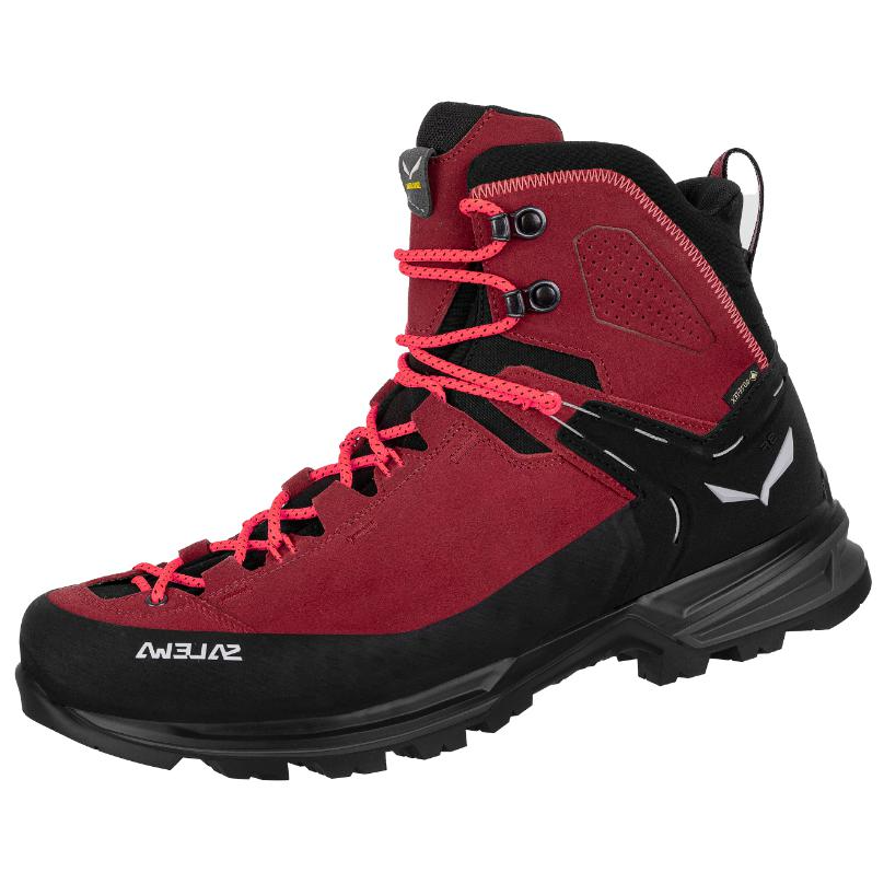 SALEWA MOUNTAIN TRAINER 2 Slip Resistant Abrasion Resistant Mid top Hiking Shoes Women's Red