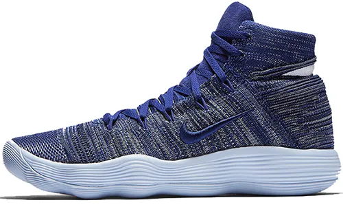 Nike Hyperdunk 2017 Flyknit 'College Navy' Slip Resistant Lightweight Non slip Lightweight Mid top Basketball Shoes