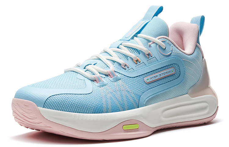 XTEP Fengchi 1 V2 Low top Basketball Shoes Men’s Blue Pink