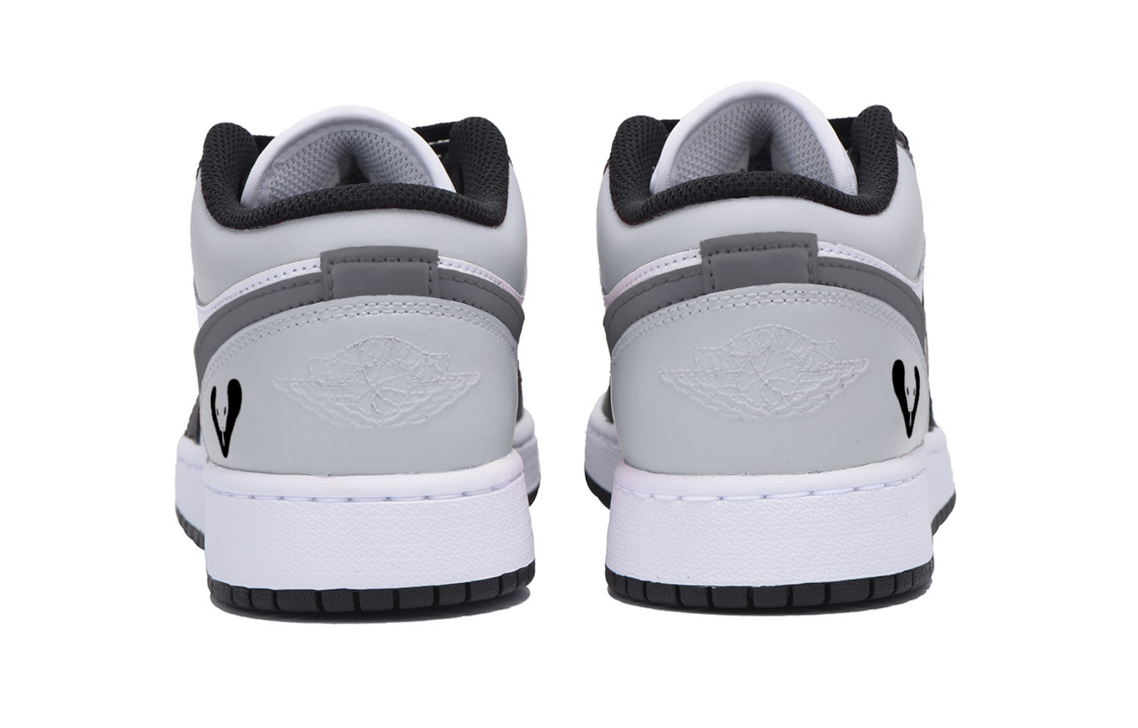 Jordan Air Jordan 1 Abrasion Resistant Low top Vintage Basketball Shoes Men’s Black Gray
