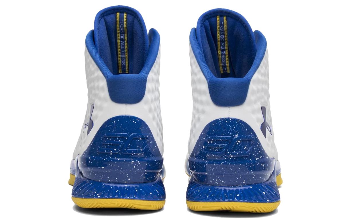 Мужские кроссовки Under Armour Under Armour (бело-сине-желтые) — Белыйсинийжёлтый — фото 4