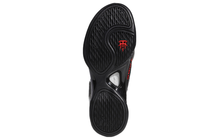 Мужские кроссовки adidas T mac 5 (черно-бело-красные) — фото 5