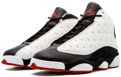 Мужские кроссовки Jordan Air Jordan 13 2013 (бело-черно-красные) — Белый / чёрный / красный — фото 3