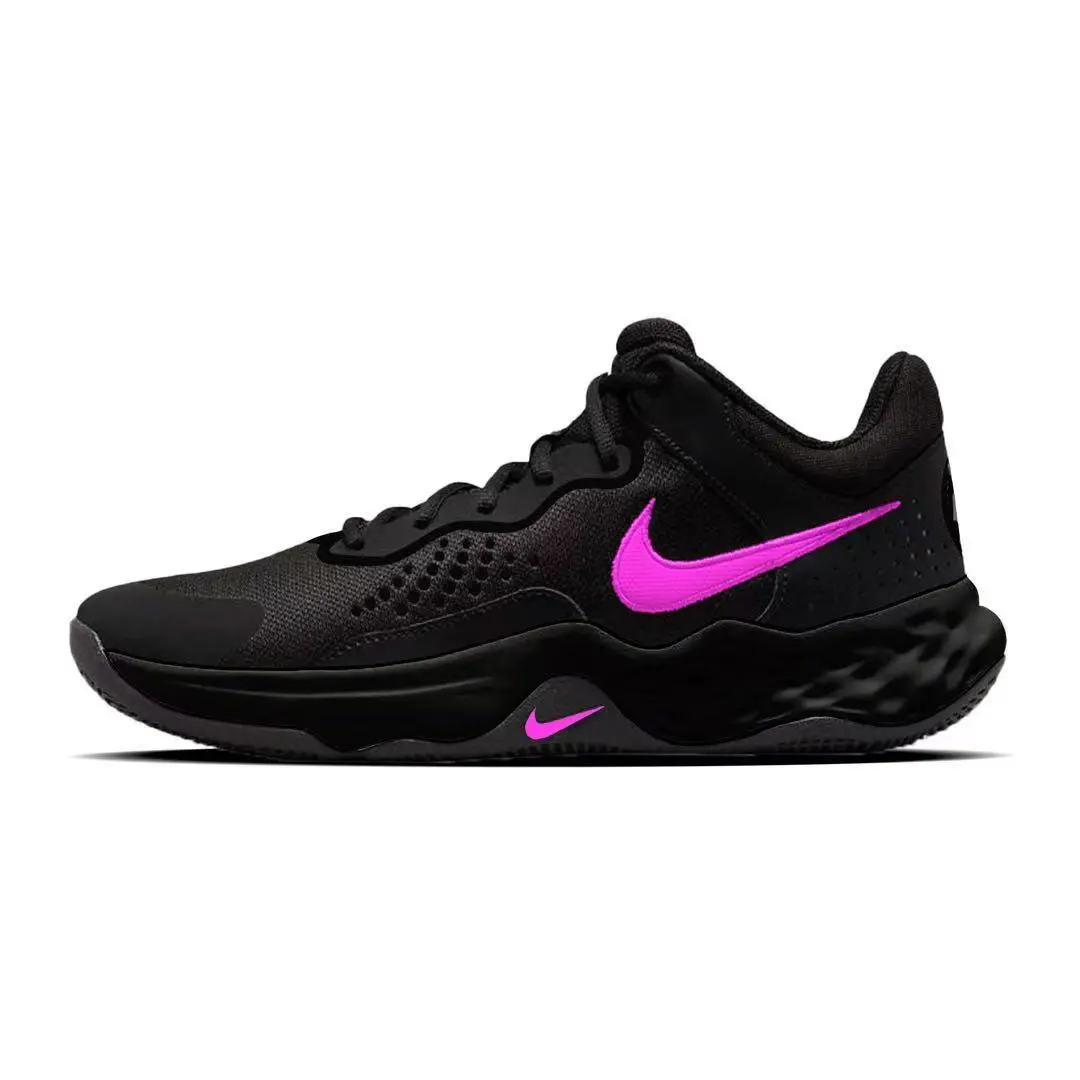 Nike Fly By Mid 3 Abrasion Resistant Abrasion Resistant Mid top Basketball Shoes Men's Black Pink