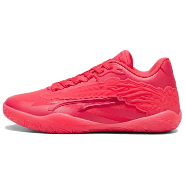 PUMA STEWIE 3 Cushioning Slip Resistant Abrasion Resistant Low top Basketball Shoes Unisex Red