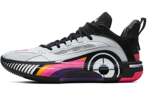 PEAK Flash 5 Taichi Slip Resistant Low top Basketball Shoes Men's White Gray
