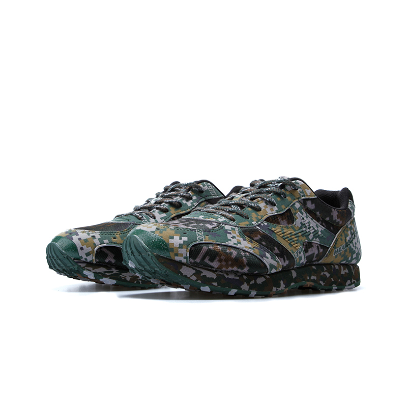 HEALTH Camouflage Mesh, Artificial Leather Low top Training Shoes Unisex Digital Jungle Camouflage