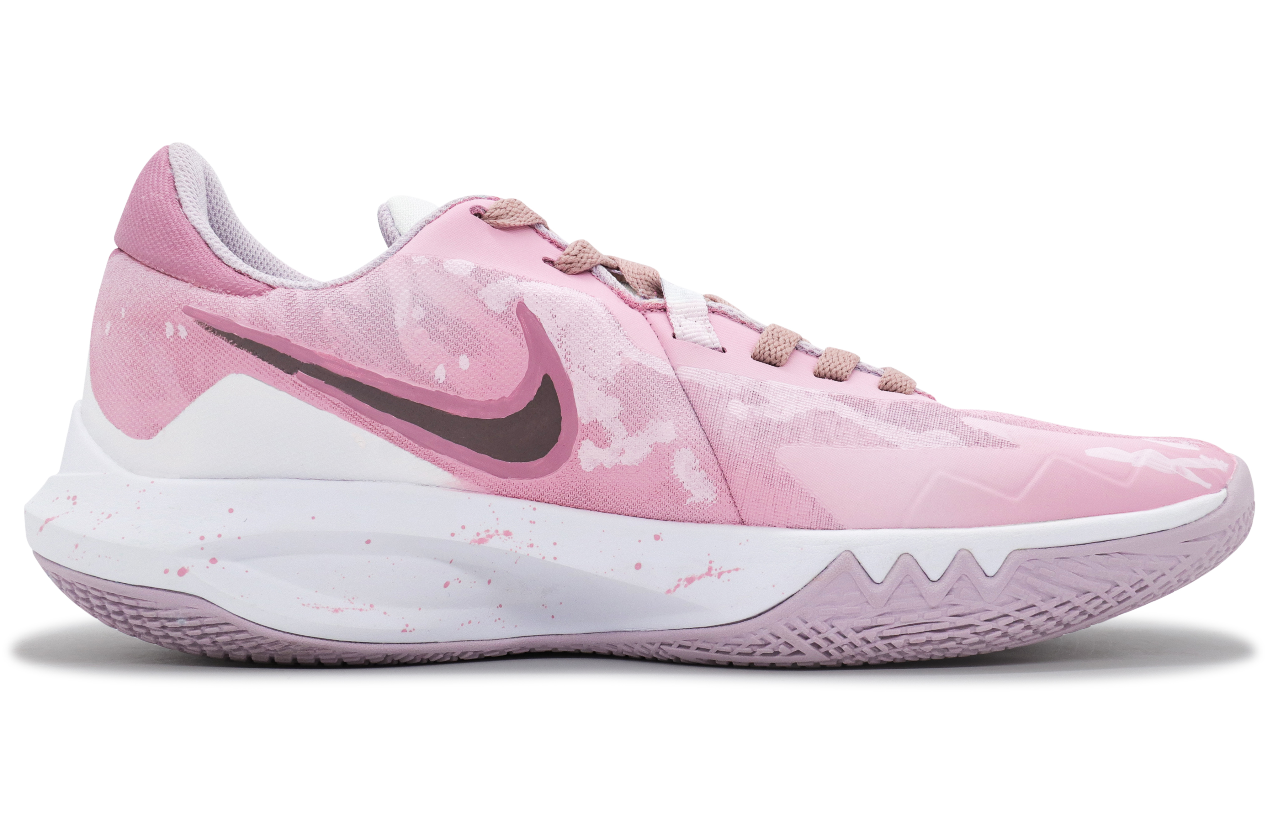 Nike Precision 6 Love Of Cherry Blossom Low top Basketball Shoes Unisex Pink