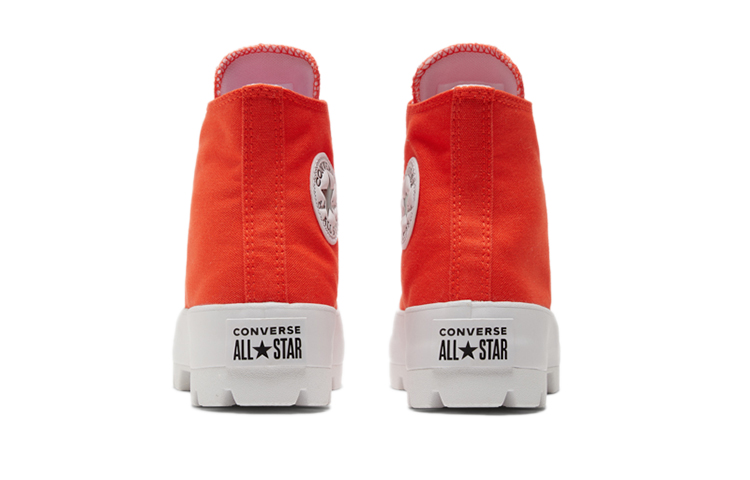 Женские кеды Converse Chuck Taylor All Star Lugged (оранжево-красные) — Оранжевыйкрасный — фото 5