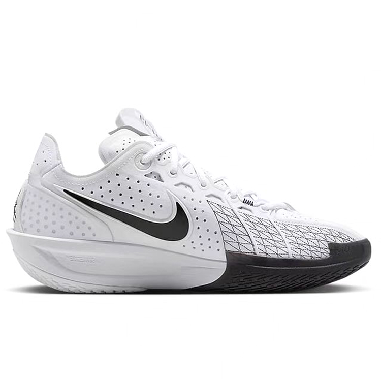 Nike G.T. Cut 3 Trendy Cushioning Slip Resistant Abrasion Resistant Low top Basketball Shoes Unisex White
