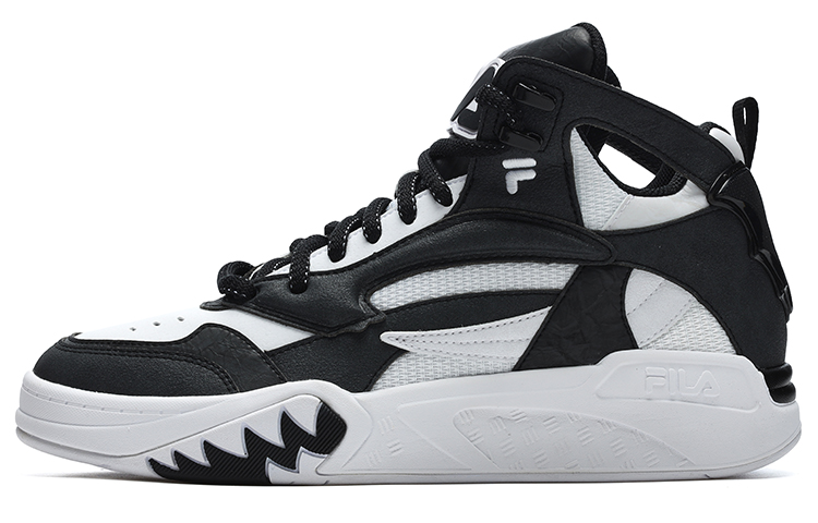 FILA FUSION DESPERADO Outlaw Textile, Synthetic Leather, TPU Mid top Vintage Basketball Shoes Men’s FILA White Black