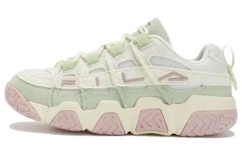 FILA Barricade Basketball Shoes 'White Green Pink' Women's