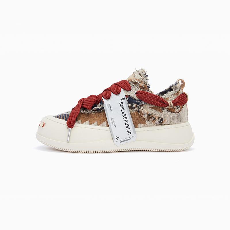 SMILEREPUBLIC Open Ended Smiling Collection Low top Canvas Shoes Unisex Multicolor