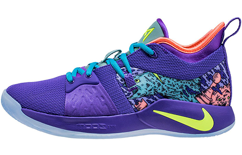 Мужские баскетбольные кроссовки Nike PG 2 (фиолетовые)