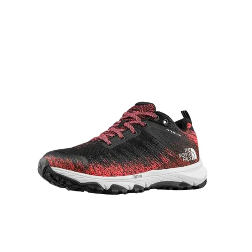 THE NORTH FACE Futurelight Abrasion Resistant Waterproof And Breathable Low top Hiking Shoes Women's Red Black