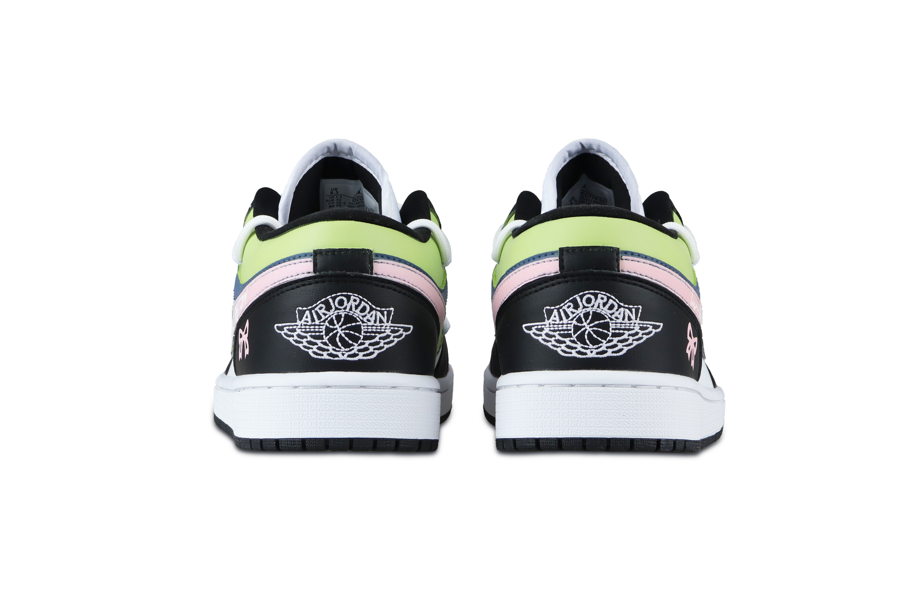Jordan Air Jordan 1 Mitsuri Kanroji Low top Vintage Basketball Shoes Unisex Pink Green
