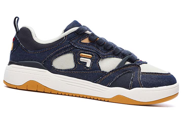 FILA FUSION Smash Low top Vintage Basketball Shoes Men’s Blue White