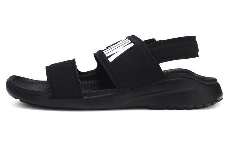 Nike Tanjun Sandal Suede Trendy Beach Sandals Women's Black