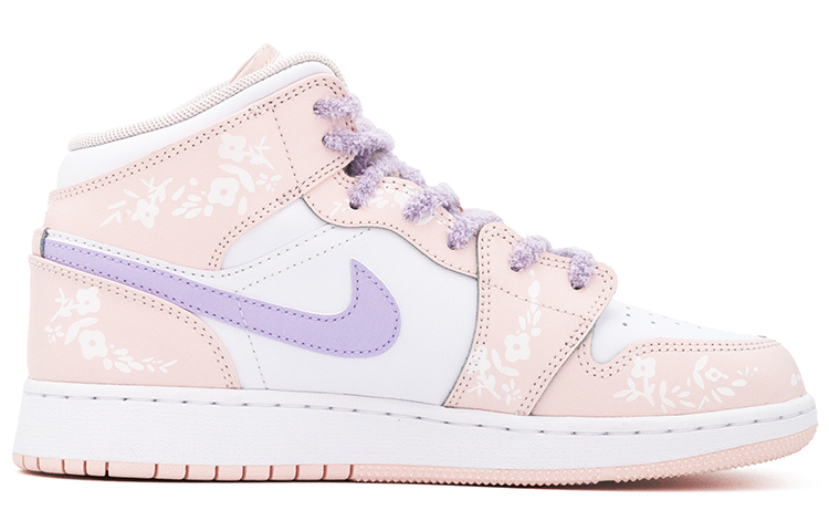 Jordan Air Jordan 1 High top Vintage Basketball Shoes GS Pink White