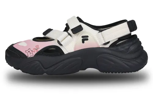 FILA FUSION Conch Heart Maltese Biu~ Beach Sandals Women's Pink White