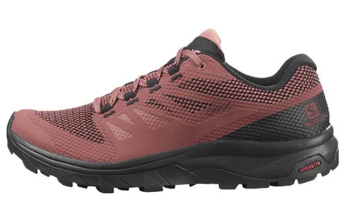 SALOMON Gore Te Abrasion Resistant Low top Mountaineering Hiking Shoes Women's Brick Red