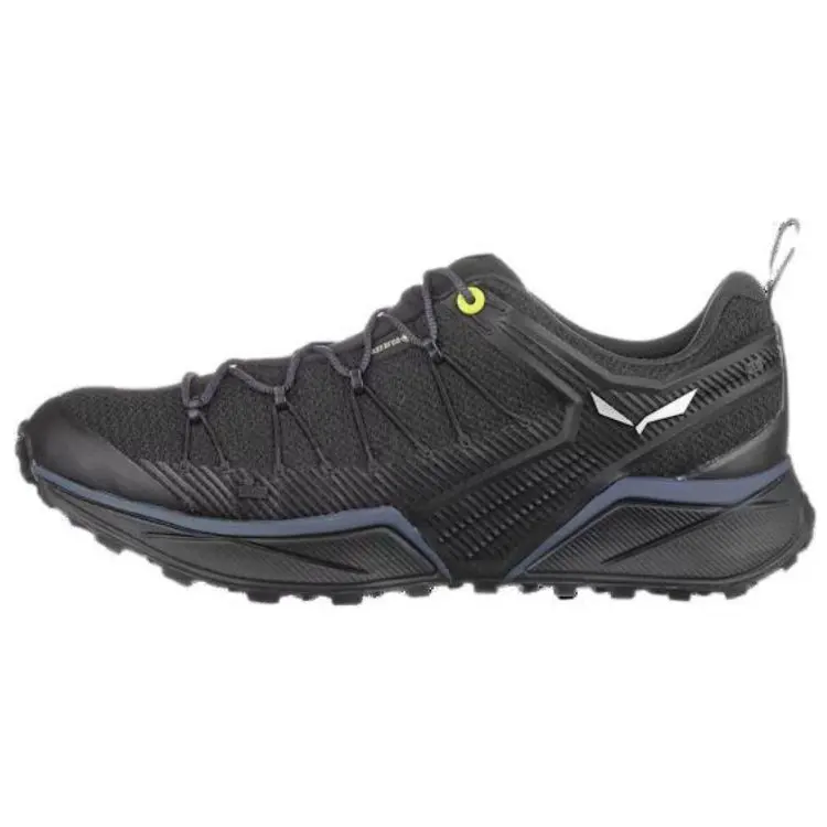 SALEWA DROPLINE GORE TEX® Slip Resistant Abrasion Resistant Low top Hiking Shoes Men's Black Yellow