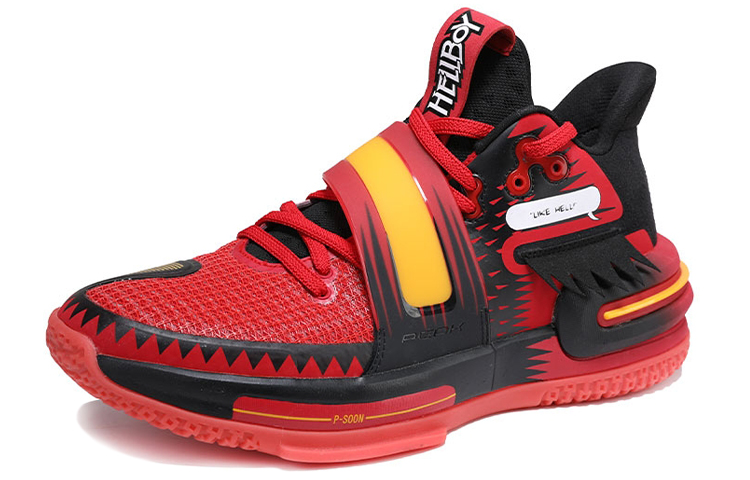PEAK Flash 2 Generation Basketball Shoes Men’s Mid Top Red/Black