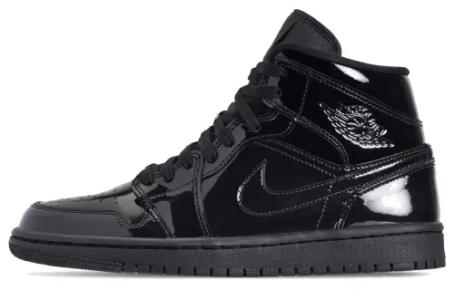Air Jordan 1 Mid Patent Se 'Triple Black' Women's