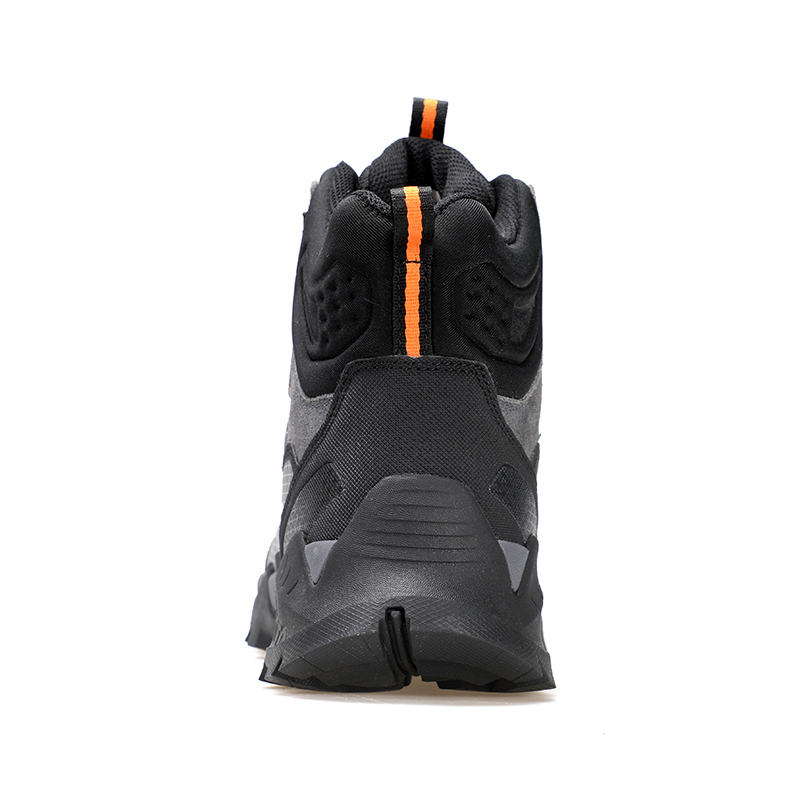 HUMTTO Cow Leather, Textile, Synthetic Leather High top Outdoor Mountaineering Shoes Men’s Black