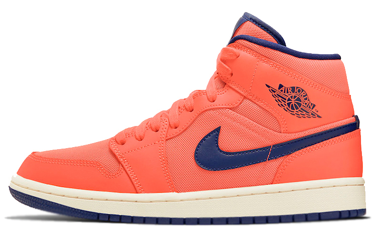 Jordan 1 Mid Turf Orange Blue Void Women’s