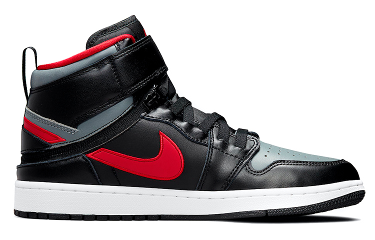 Jordan 1 High FlyEase Black Gym Red Smoke Grey