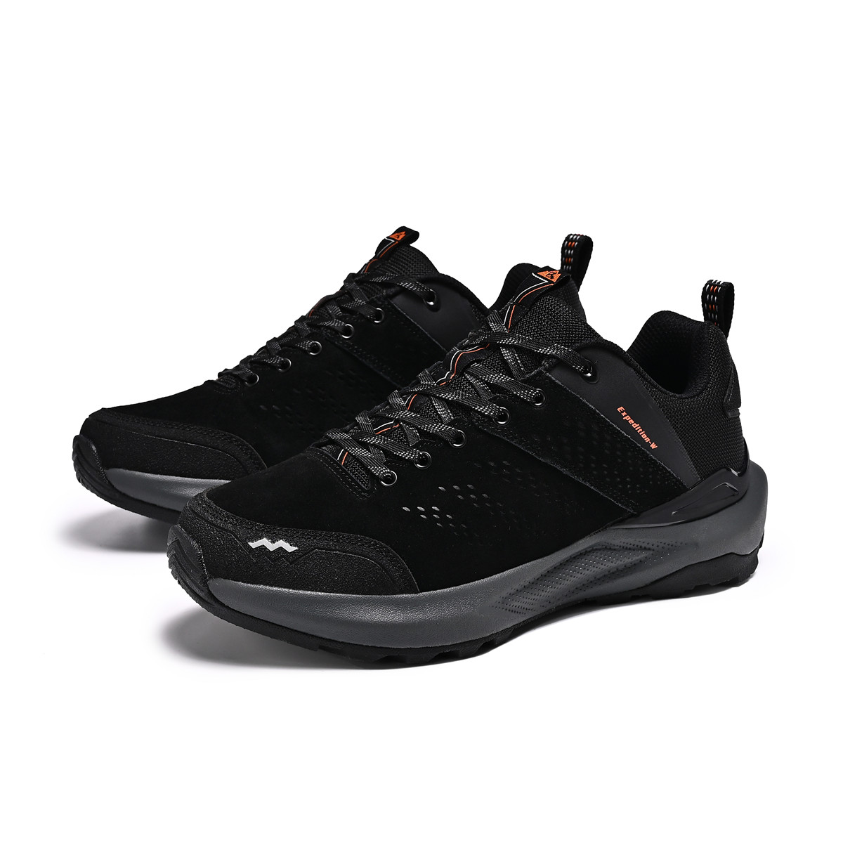 TUTU Cushioning Rebound Abrasion Resistant Lightweight Slip Resistant Low top Hiking Shoes Unisex Black