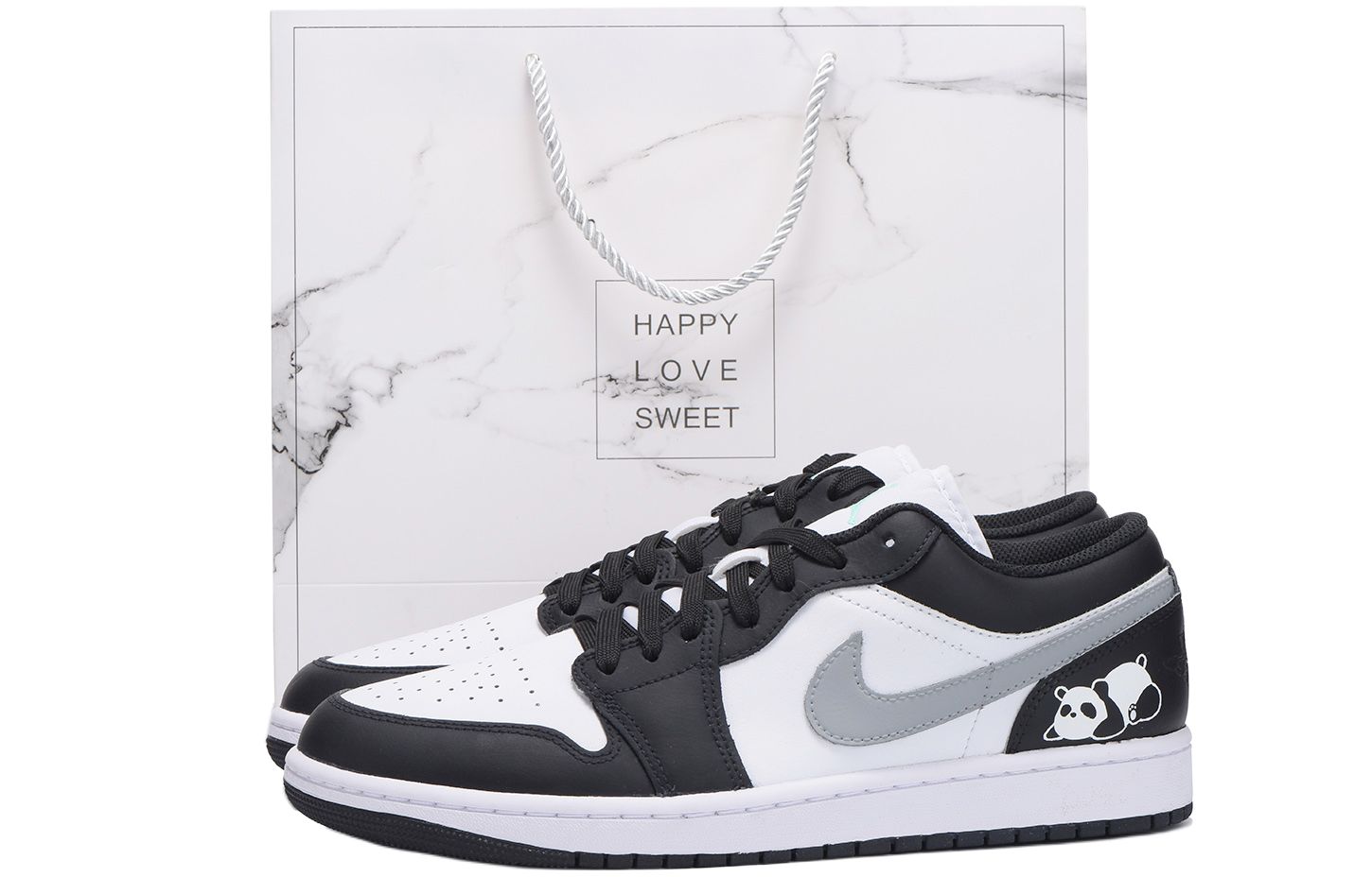 Jordan Air Jordan 1 Slip Resistant Abrasion Resistant Low top Vintage Basketball Shoes Men’s Black Gray