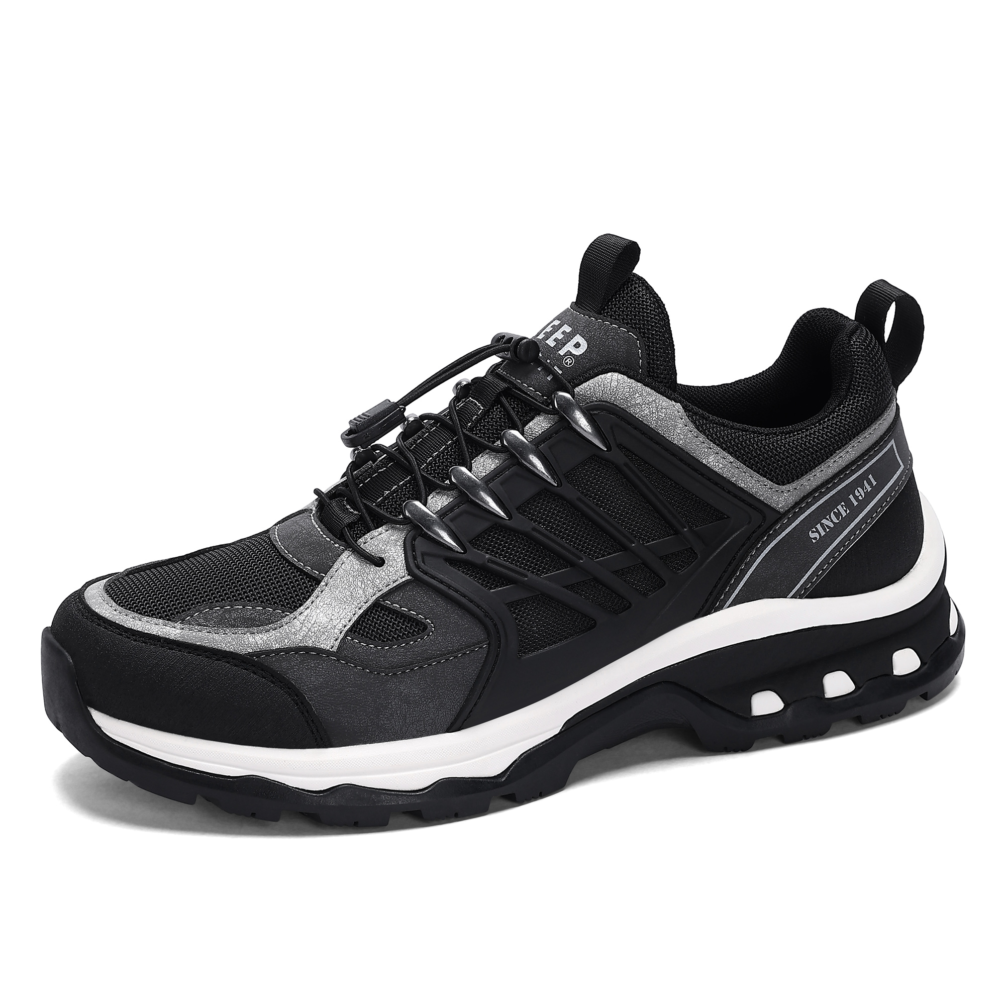 Jippo JEEP SPIRIT Abrasion Resistant Waterproof And Breathable Height Increasing Low top Mountaineering Hiking Shoes