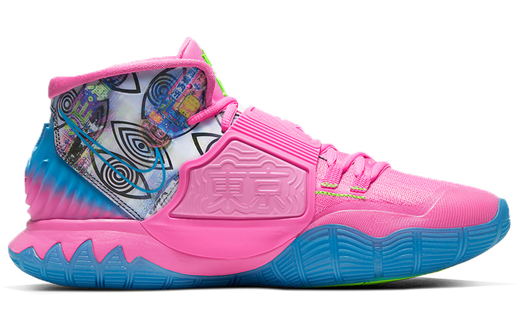 Мужские кроссовки Nike Kyrie 6 Pre-Heat "Tokyo" (розовый) — фото 2