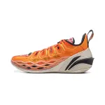 Li Ning Buckets Cushioning Slip Resistant Breathable Low top Basketball Shoes Men's Sun Orange