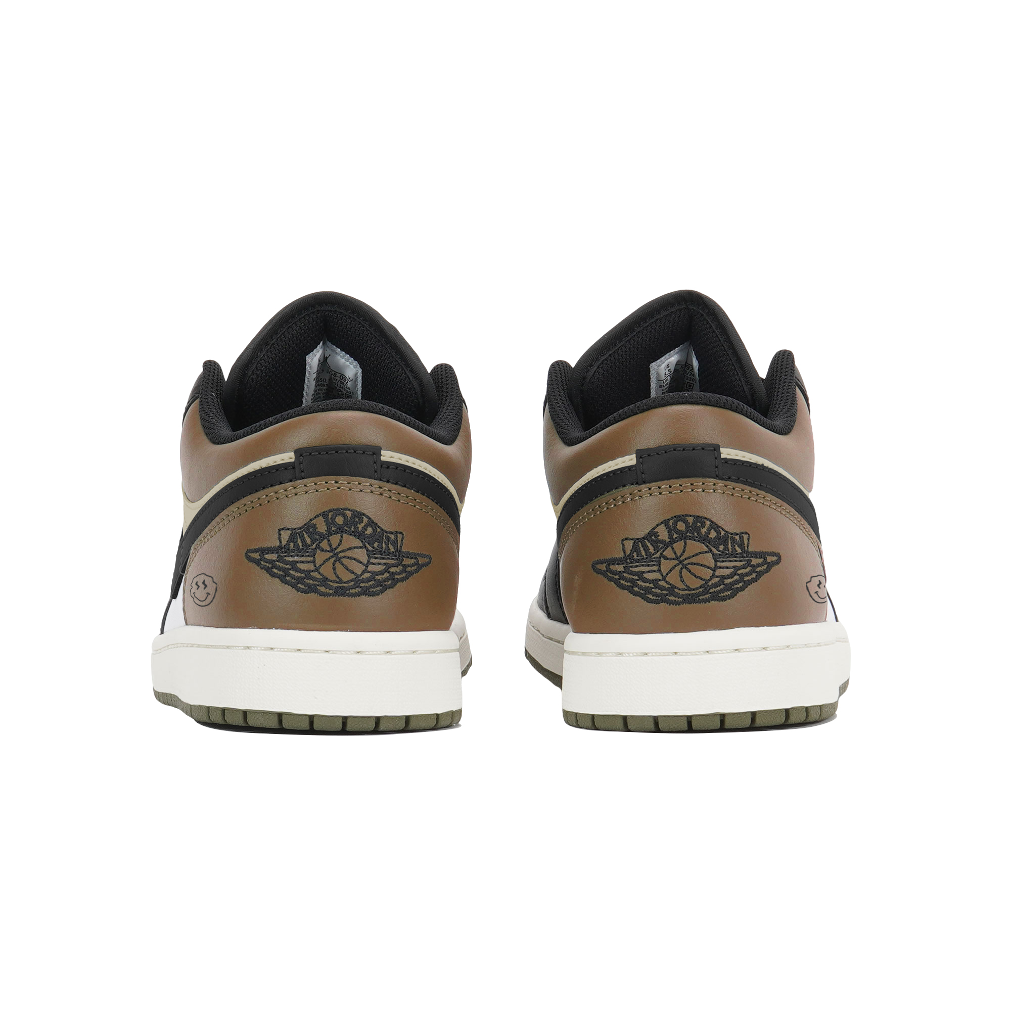 Jordan Air Jordan 1 Abrasion Resistant Abrasion Resistant Low top Vintage Basketball Shoes Unisex Coffee