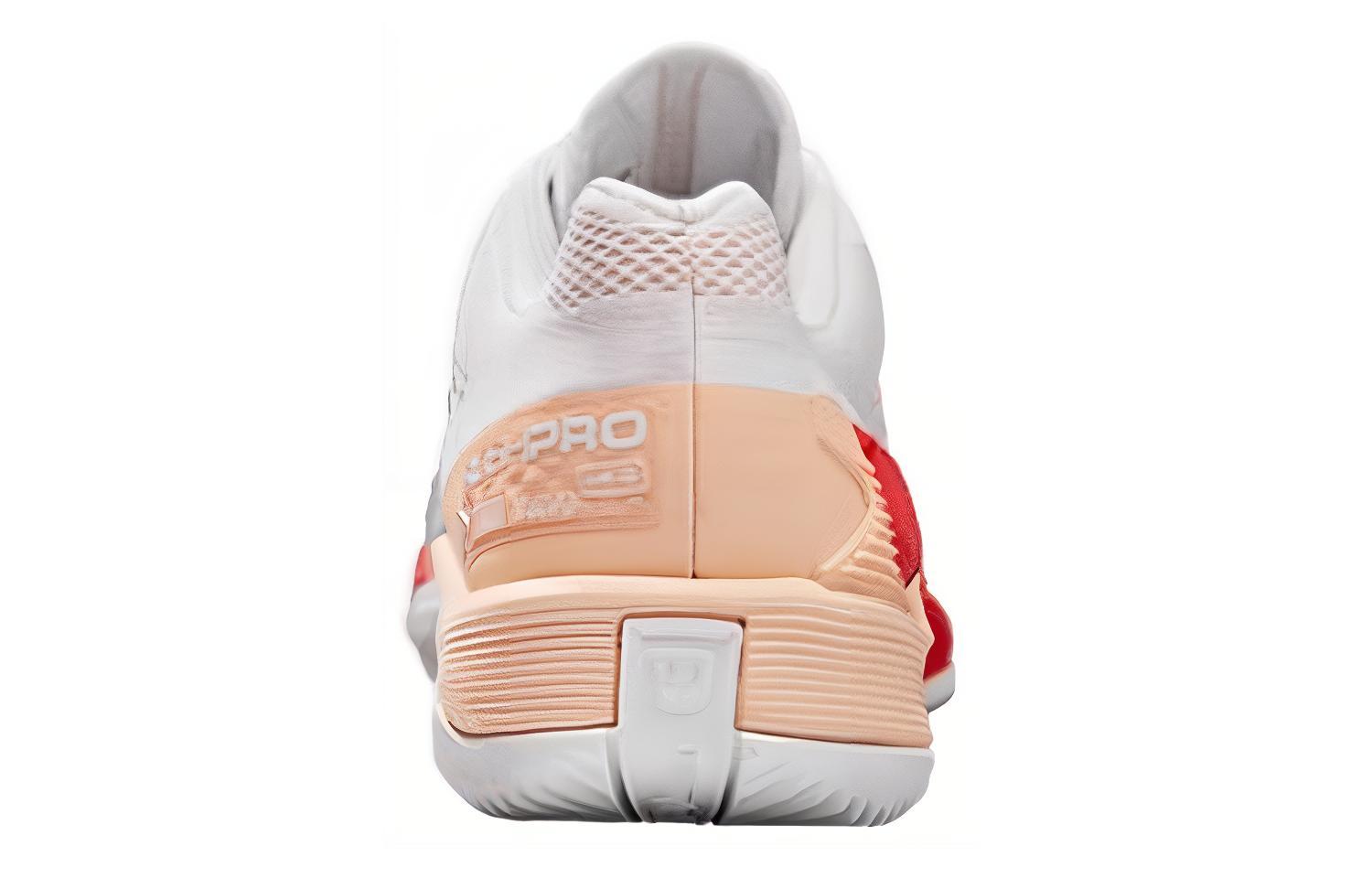 Wilson Rush Pro Abrasion Resistant Low top Tennis Shoes Women’s White Pink