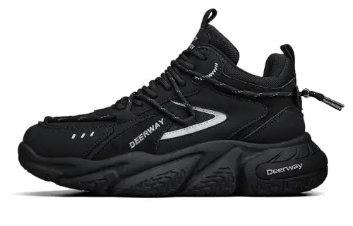 DEERWAY Low top Chunky Sneakers Men's Black