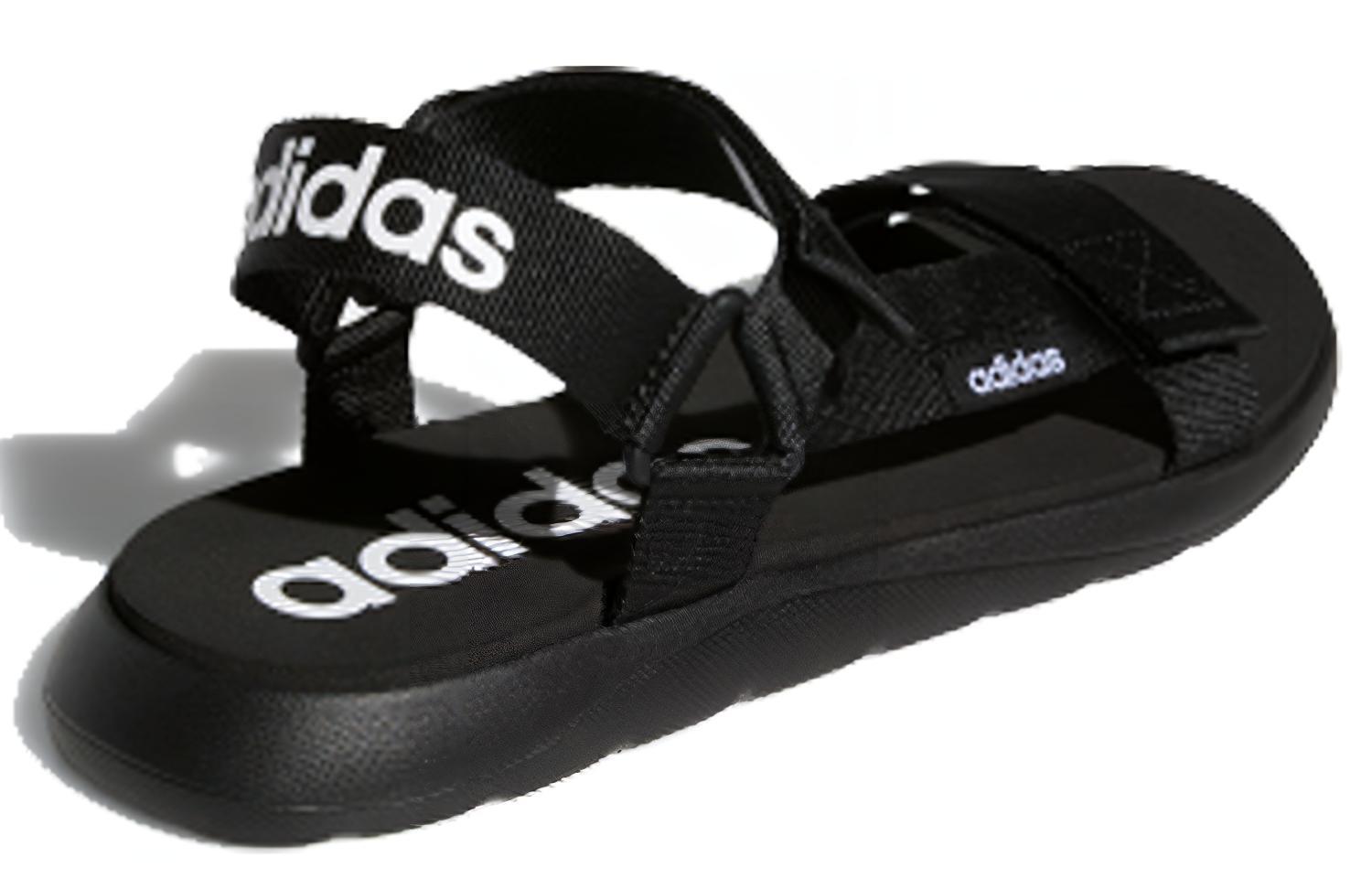сандалии adidas neo Comfort Sandal (черно-белые) — фото 4