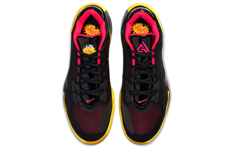 Мужские кроссовки Nike Freak 1 Zoom EP "Soul Glo" (черно-желтый) — Чёрныйжёлтый — фото 4