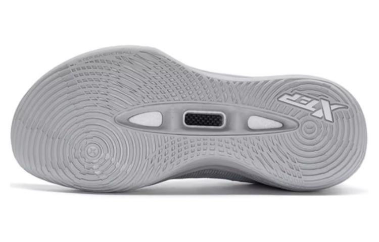XTEP Serpent Strike Abrasion Resistant Breathable Low top Basketball Shoes Men’s Silver Gray
