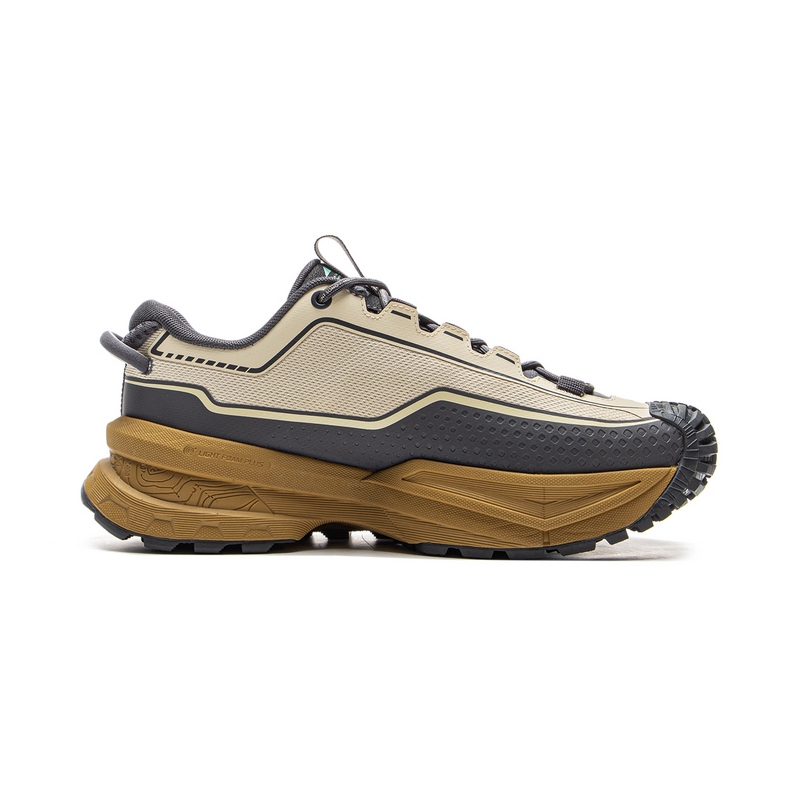 Li Ning Outdoor CF Tracing Low top Outdoor Hiking Shoes Unisex Khaki