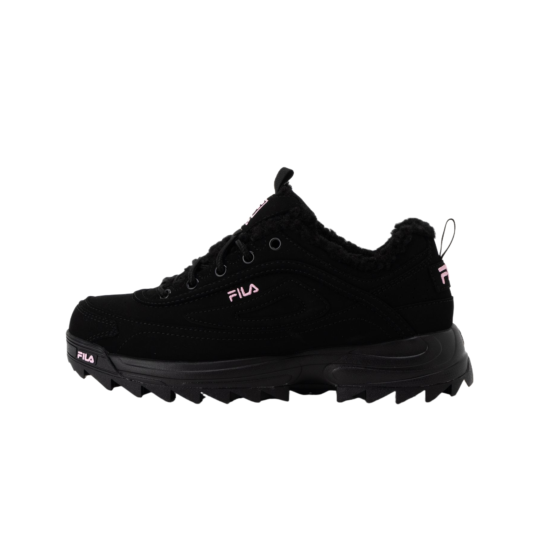 FILA Distorter Synthetic Leather Low top Training Shoes Women's Black