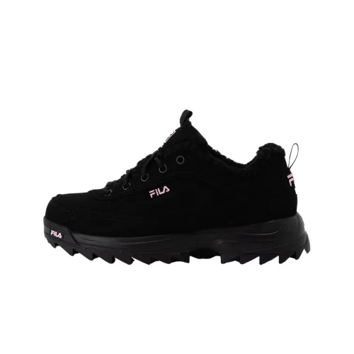 FILA Distorter Synthetic Leather Low top Training Shoes Women's Black