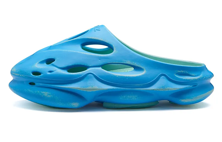 EQLZ EQUALIZER 1100 Quiet Abrasion Resistant Slide Slippers Unisex Blue Glass