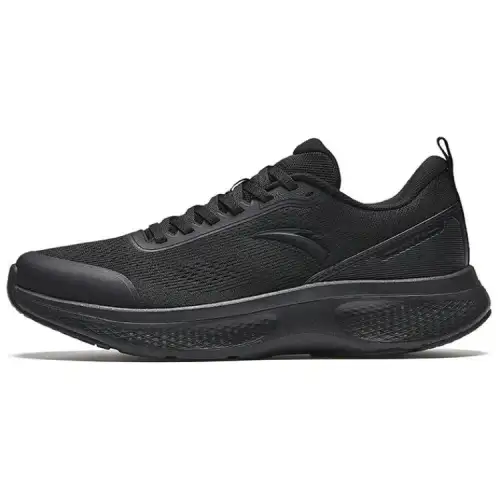 Anta Variety Training Collection Cushioning Slip Resistant Abrasion Resistant Low top Training Shoes Men's Black
